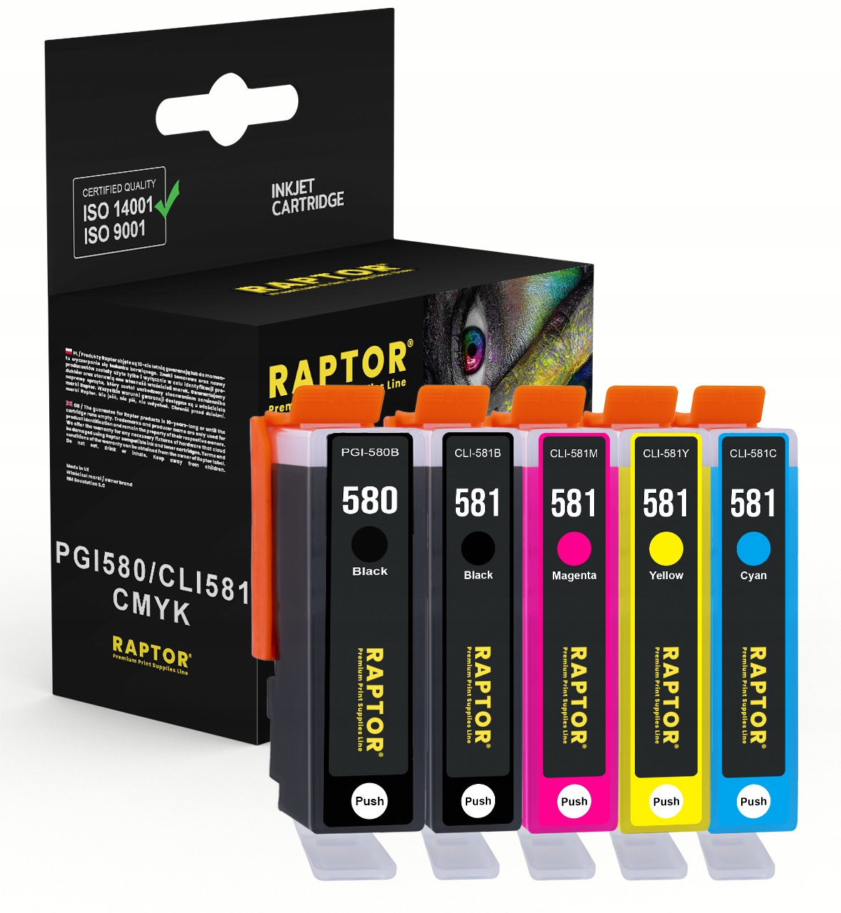 

5x Tusz Do Canon PGI580 CLI581 XXL TS8200 TS8220