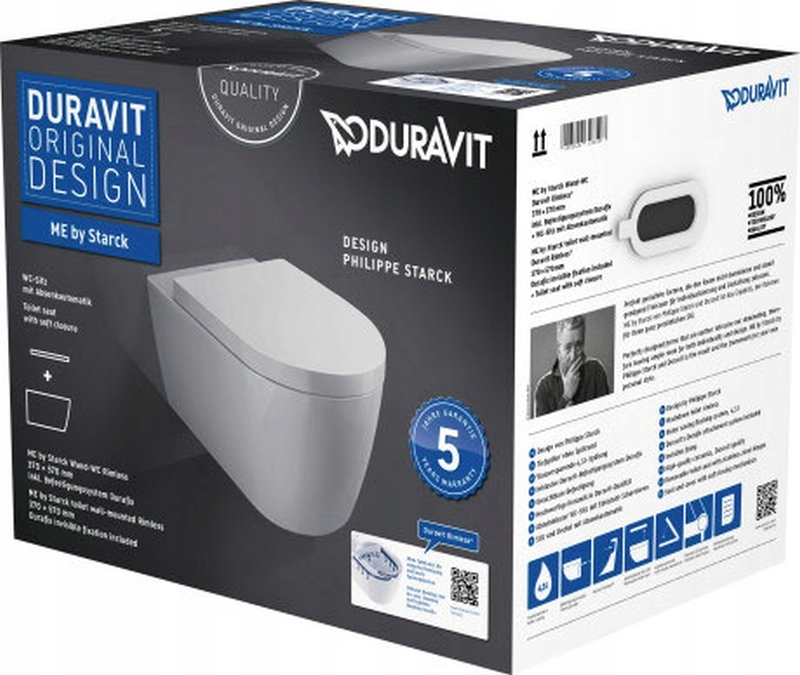 MISKA WC WISZĄCA Z DESKĄ DURAVIT ME BY STARCK
