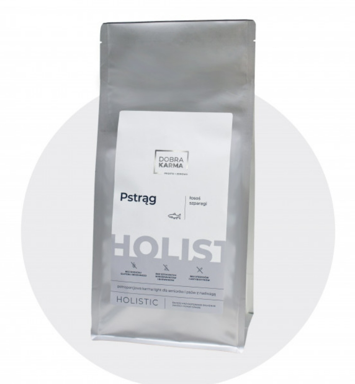 Bezzbożowa DobraKARMA Holistic pstrąg 8kg