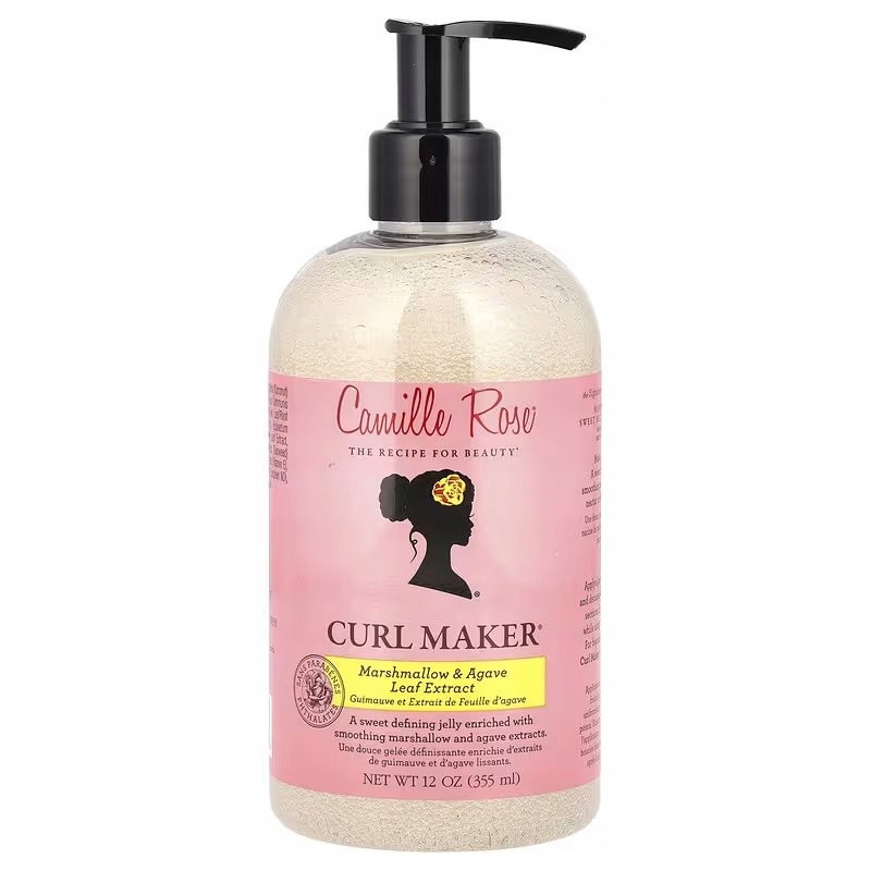 Gel na úpravu kudrnatých vlasů Camille Rose Curl Maker, 355 ml