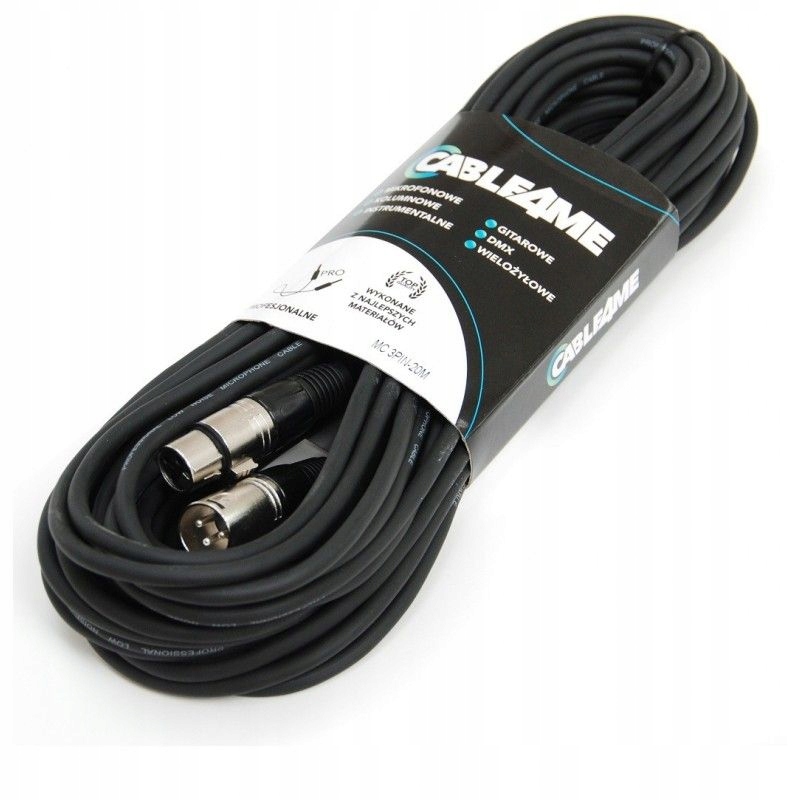 Kabel mikrofonowy XLR-XLR CABLE4ME 20m