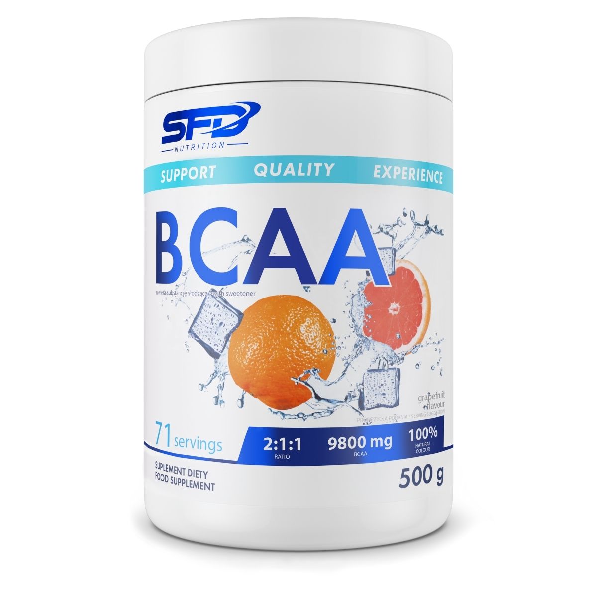 SFD BCAA 500 g AMINOKWASY ROZGAŁĘZIONE AMINO 29647/SFD/BCA/500/G/GRA
