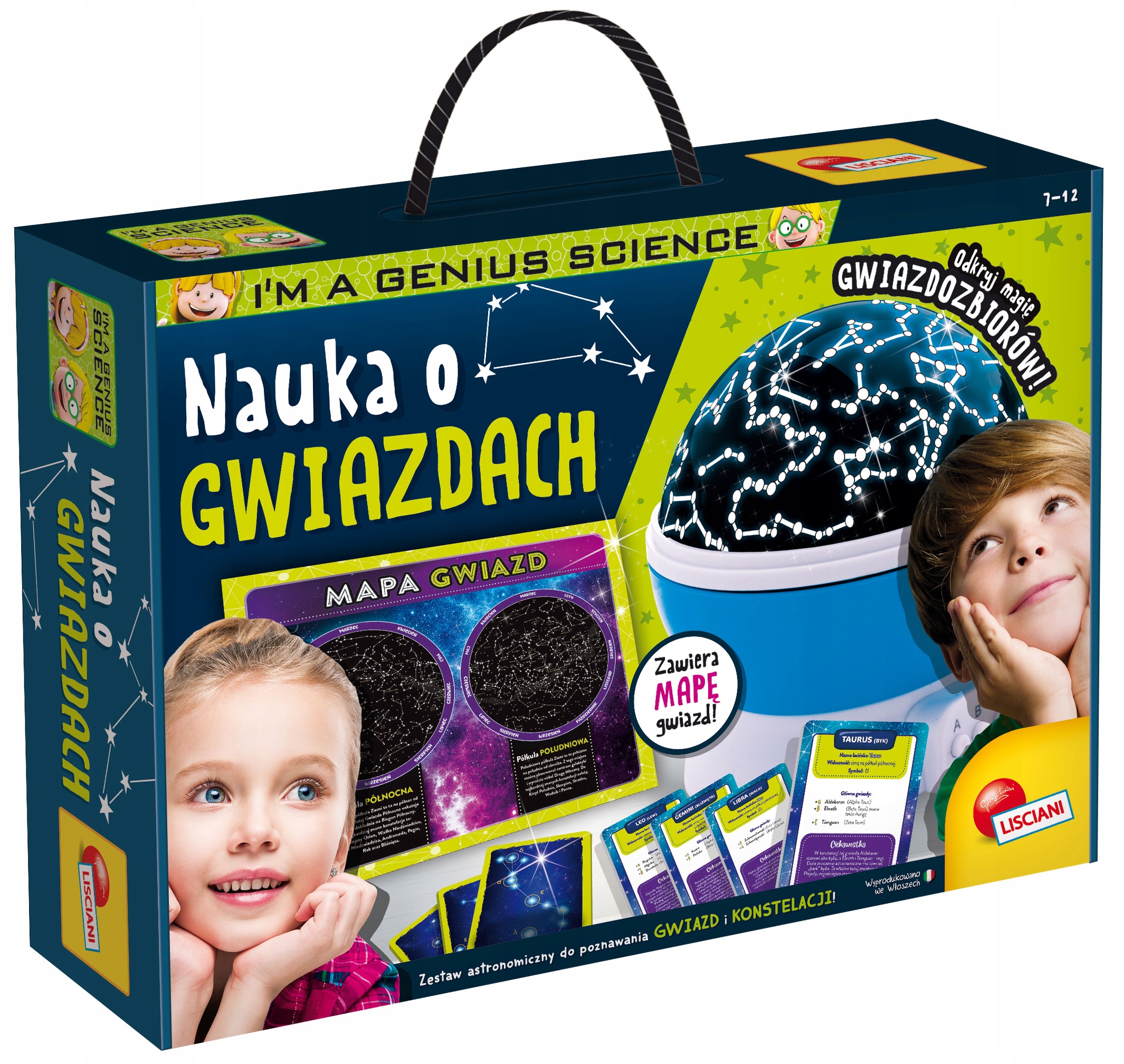 LISCIANI I'M GENIUS NAUKA O GWIAZDACH KOSMOS ZESTAW NAUKOWY