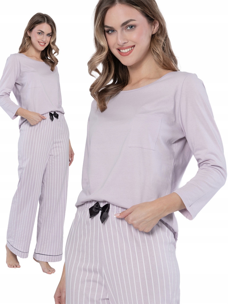 Leveza Justyna dámské pyžamo pastelová elegance a pohodlí v jednom XL