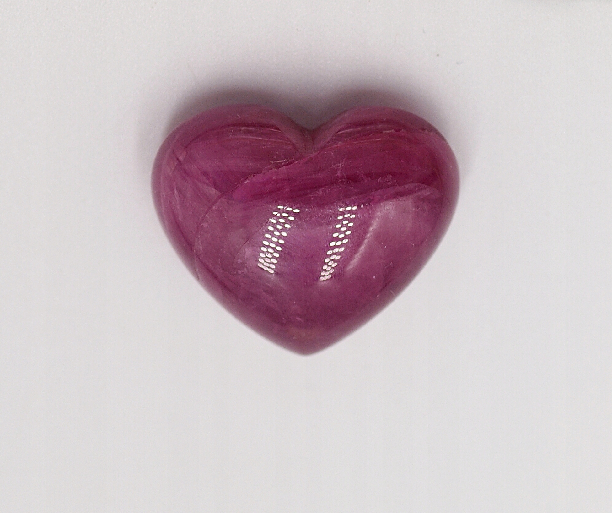 rubín srdce, 27 mm, 78,89 ct, certifikát