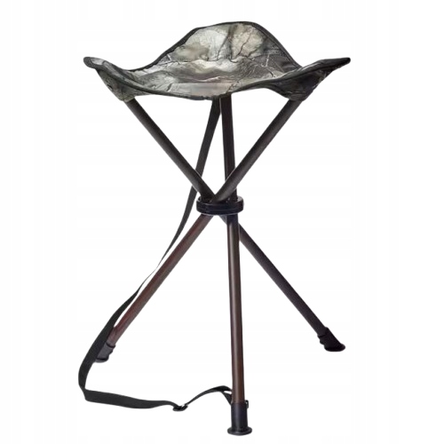 Stołek Myśliwski Trójnóg Do 110kg Krzesełko Turystyczne Wędkarskie Kemping