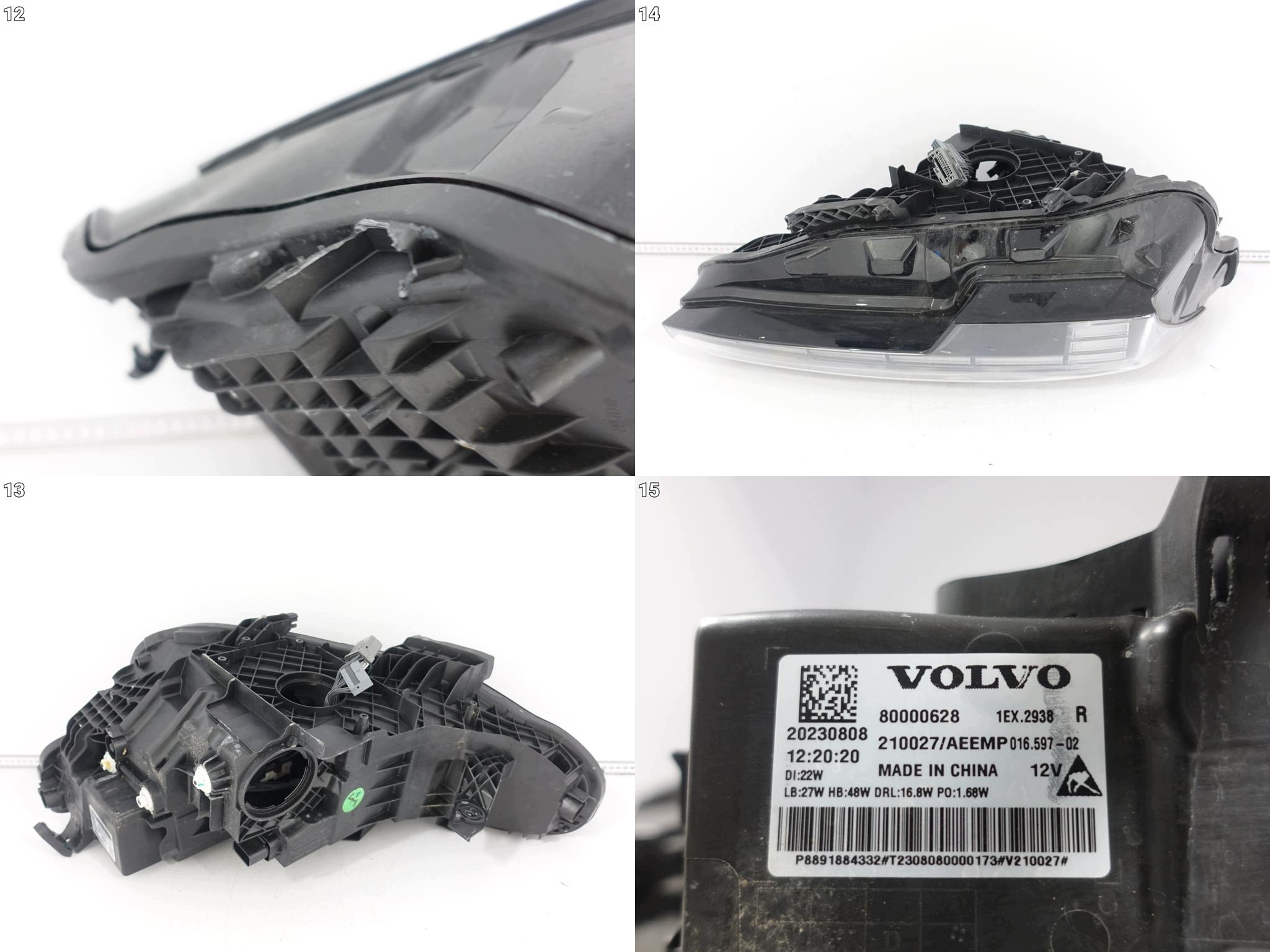 VOLVO EX30 EX 30 23- light FULL LED right front EUROPA
