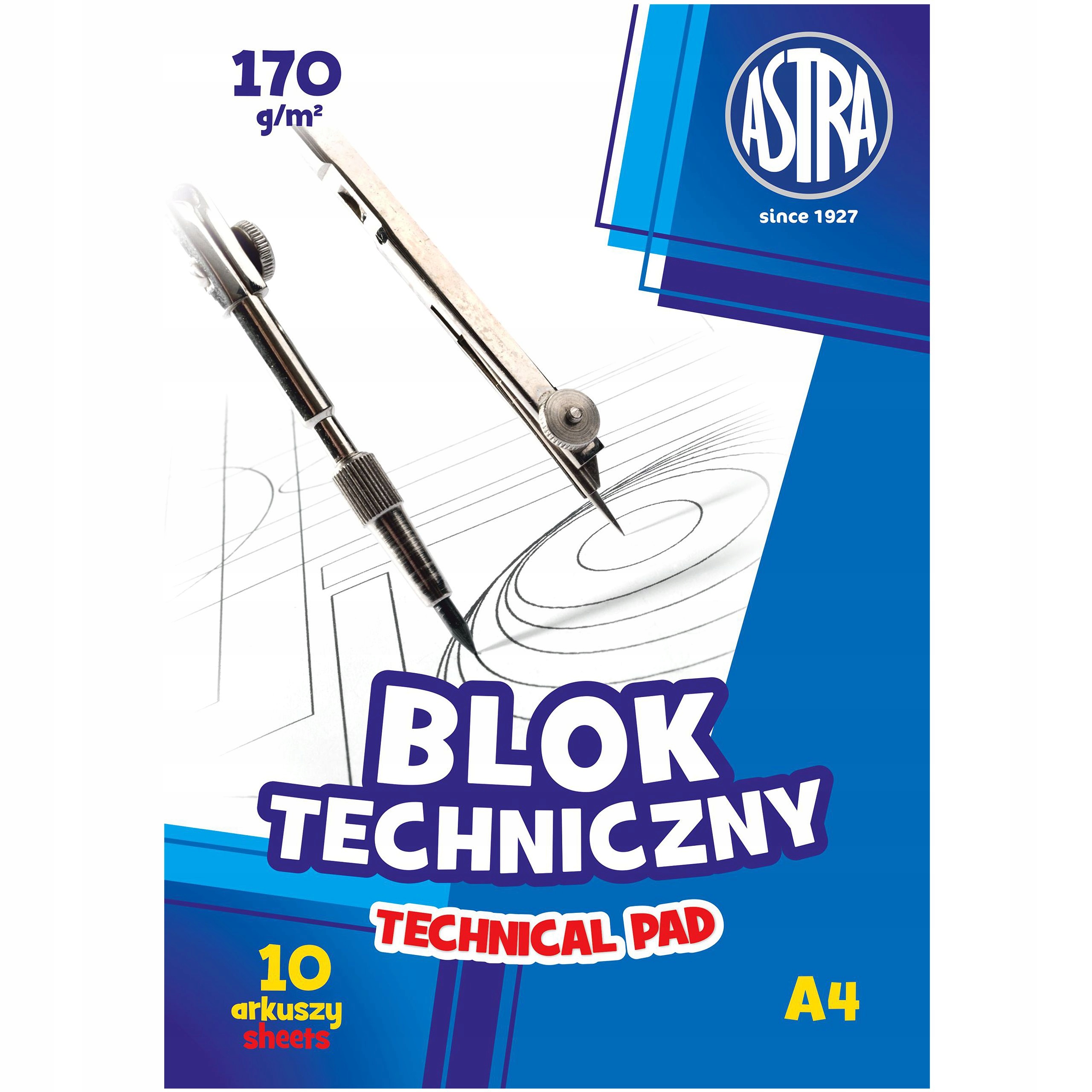 

Blok Szkolny Techniczny Biały A4 10 Kartek Astra