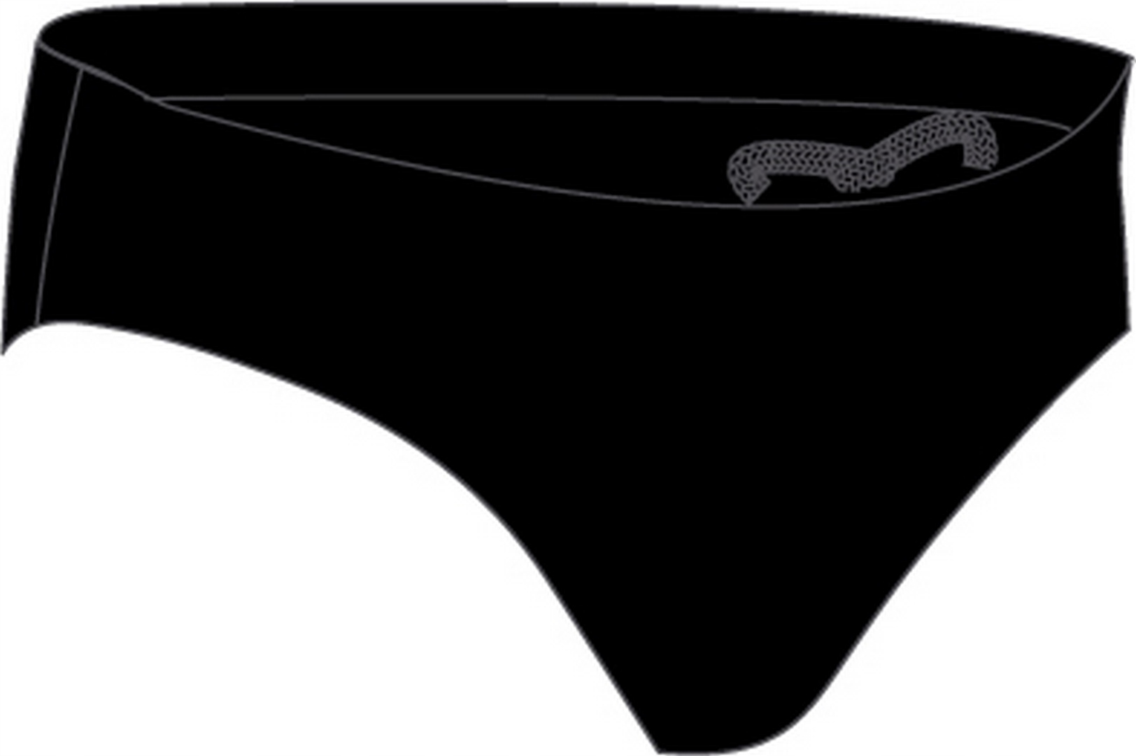 Plavky Speedo Medley Logo 7CM Brief Am 32 Black/ardesia