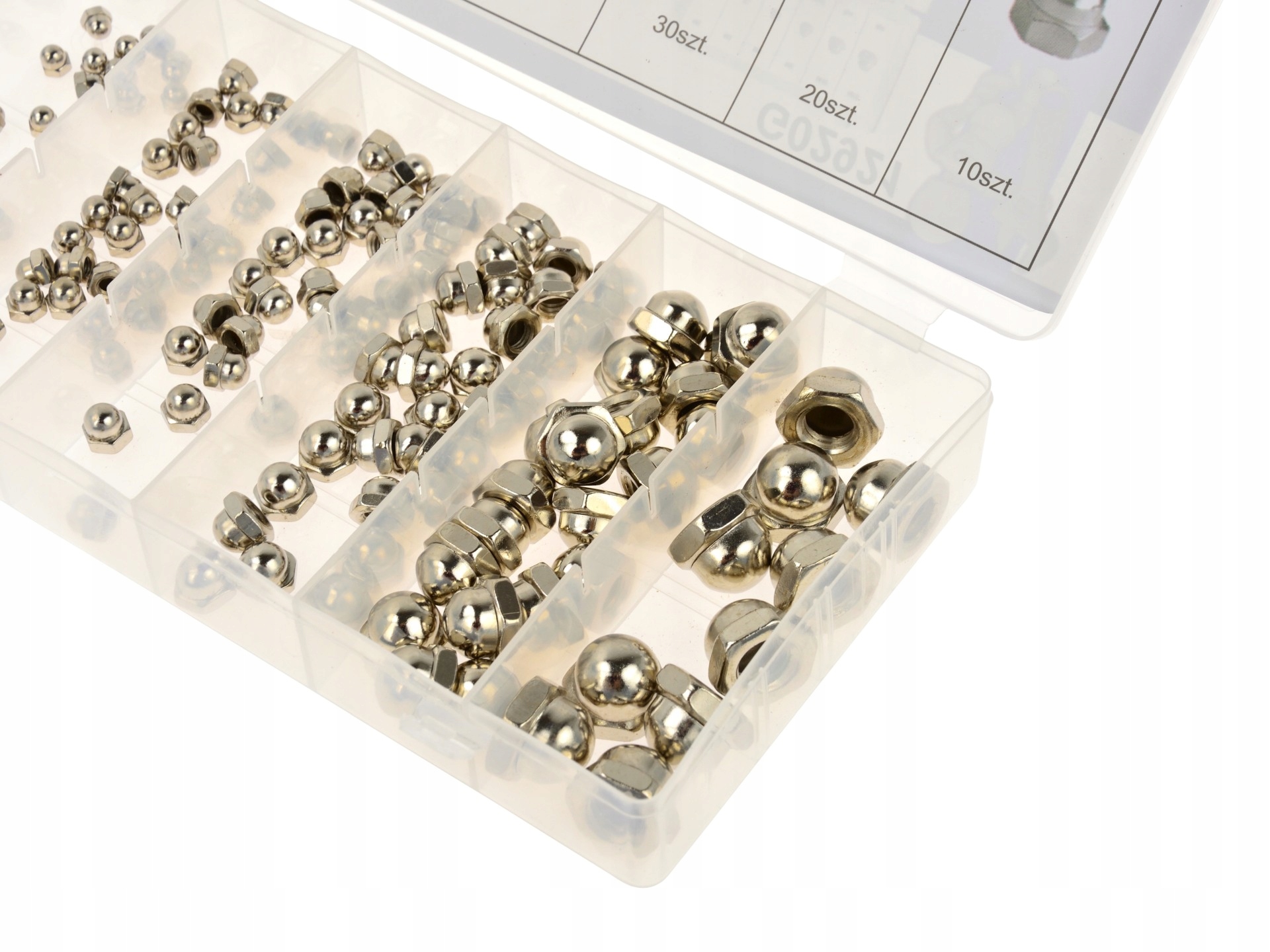 ZESTAW NAKRĘTEK KOŁPAKOWYCH ZAMKNIĘTYCH 150SZT Marka inna