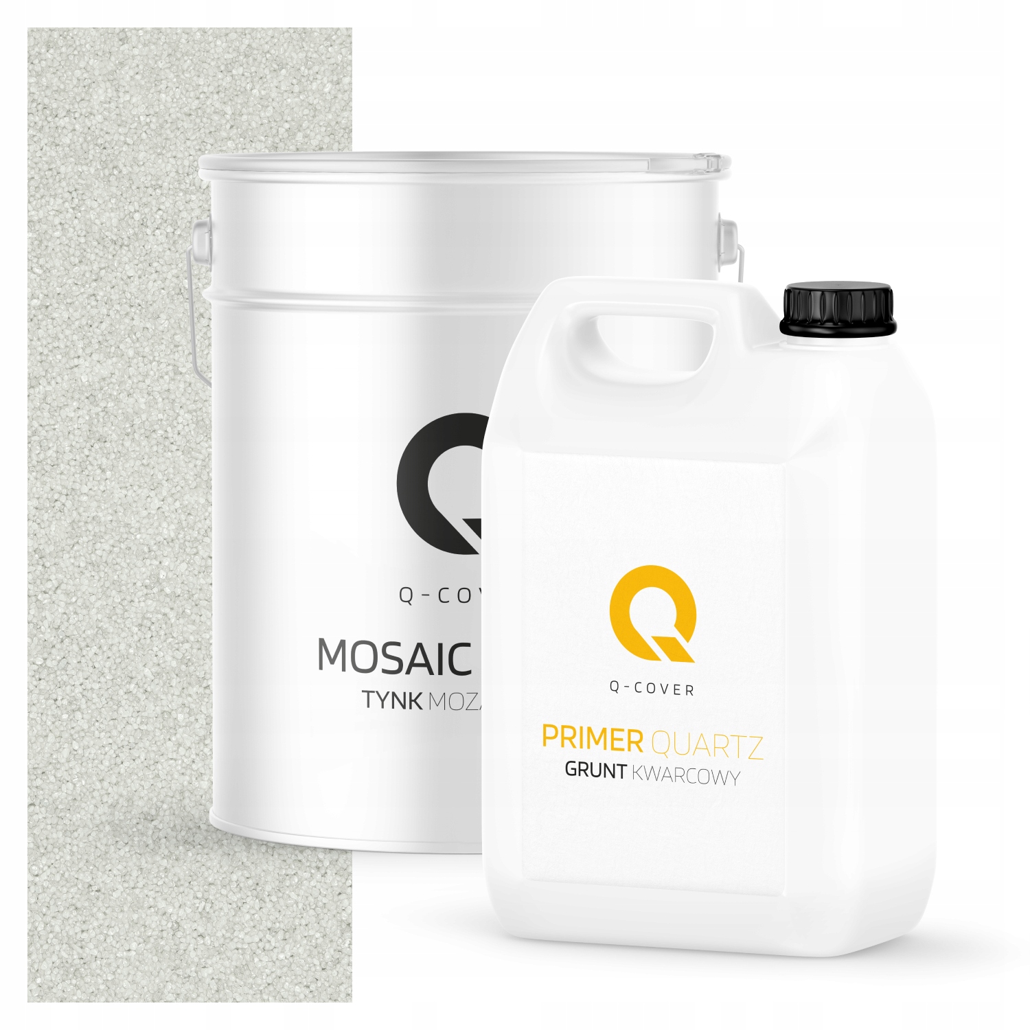 Mozaiková Omítka Bílá M01 Pryskyřičná Dekorativní Venkovní Sada 12,5 Kg Podklad