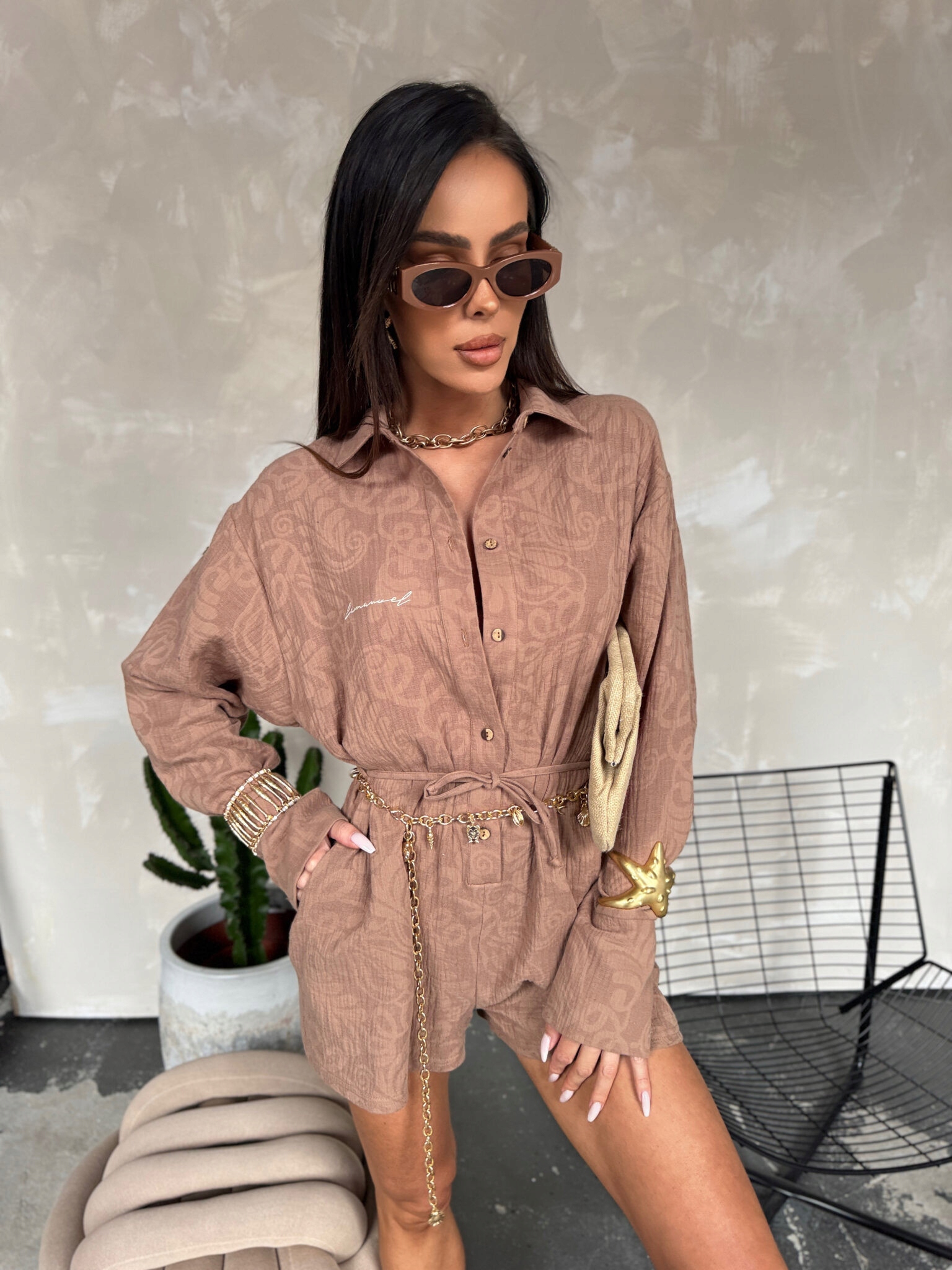 Dámská kombinéza Cocoa La Manuel karamel