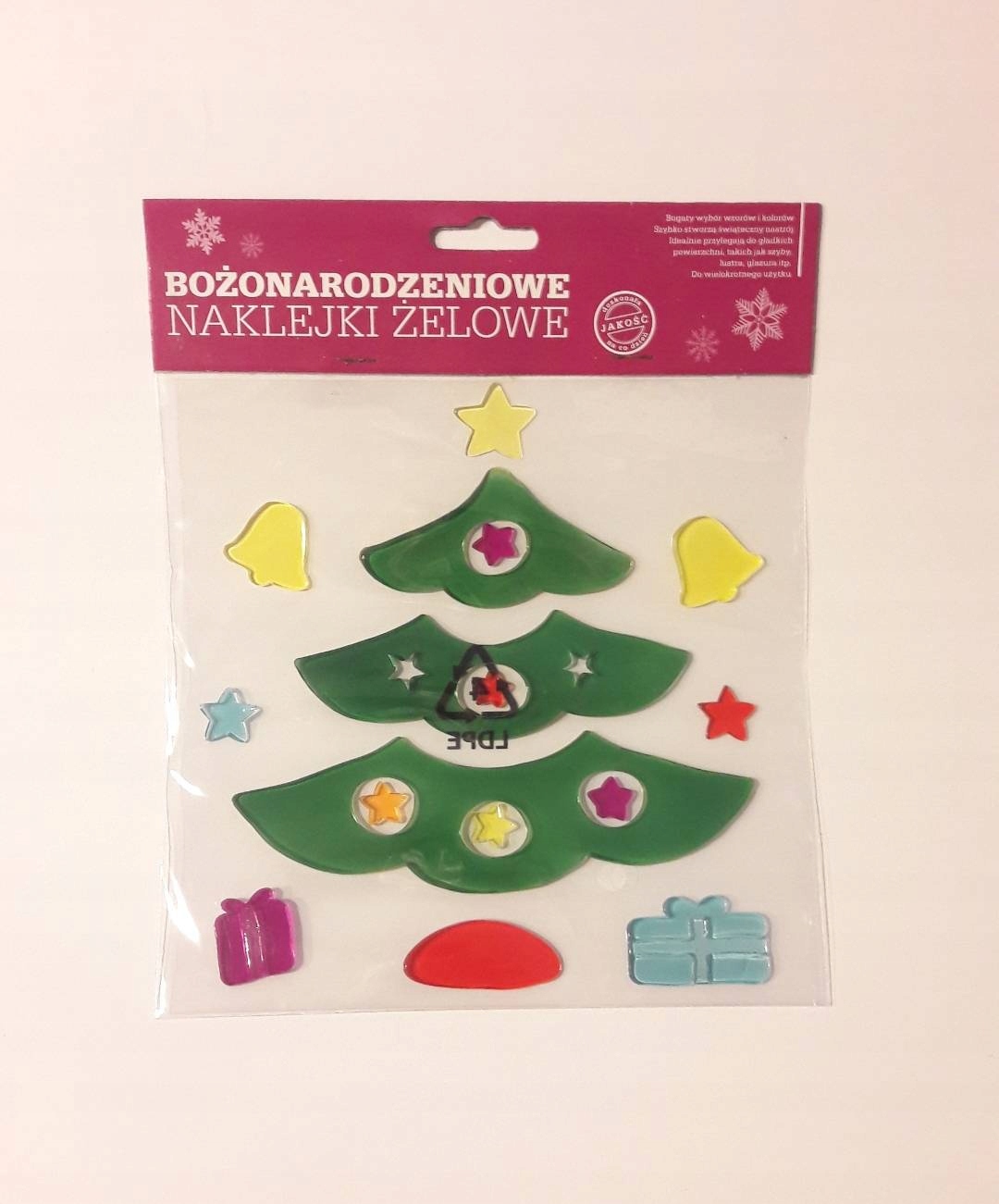 

Bożonarodzeniowe Naklejki Żelowe Na Okno Szybe