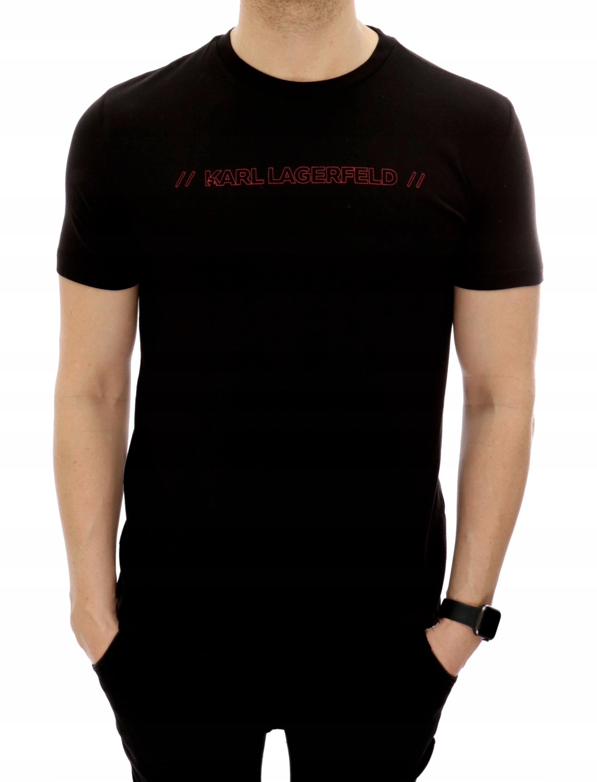 

Karl Lagerfeld T-shirt Koszulka Męska Czarna XXL