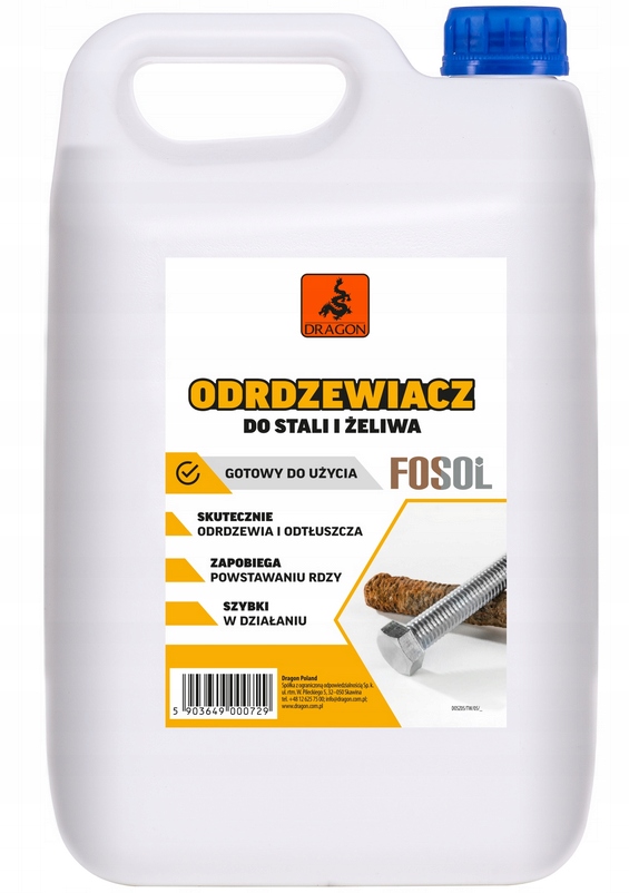 Dragon Odrdzewiacz do stali i żeliwa 5L