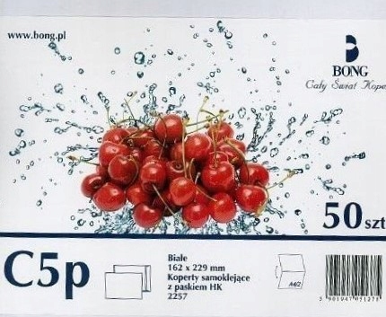 

Koperty listowe biurowe białe C5 Z Paskiem 50 szt