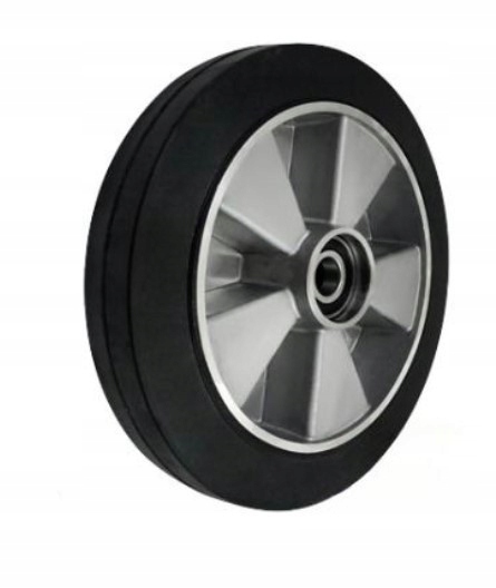 Kolečko o průměru 250 mm, hliníkovo-gumové, pro paletový vozík, paletový vozík.