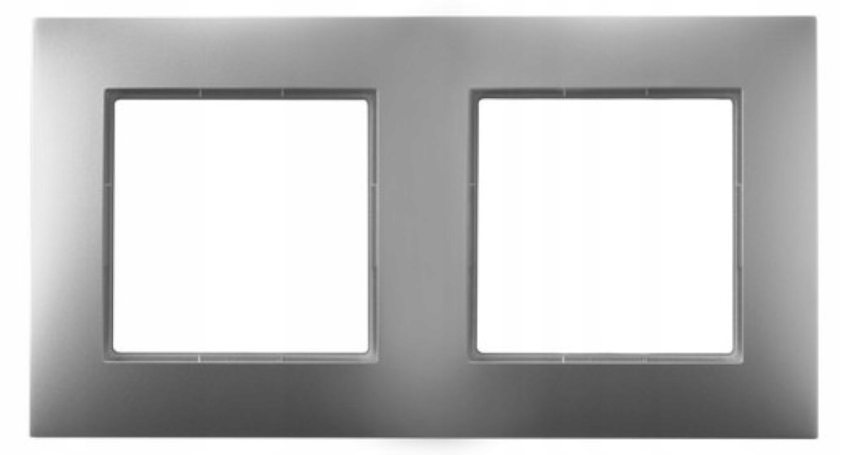 

Ramka Do Włączników I Gniazd Srebrna Podwójna