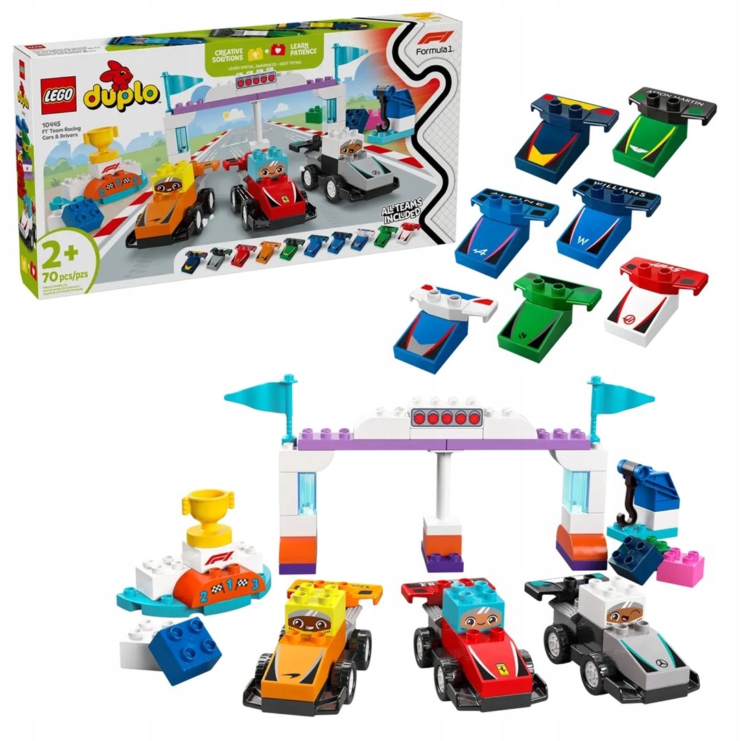 Lego Duplo 10445 Bolidy a řidiči F1