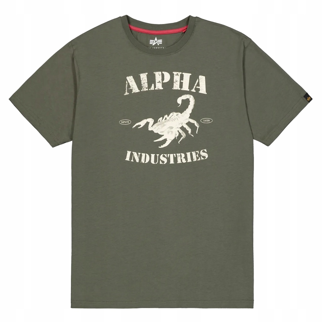 Tričko Bavlněné tričko Alpha Industries Scorpion Dark Olive 3XL