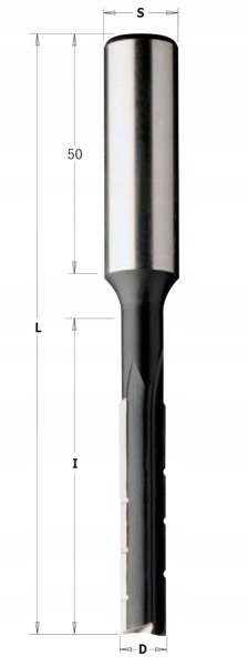 Cmt 102.120.31 Fréza Hl oscilační s lamačem D=12 I=80 L=135 S=16x50