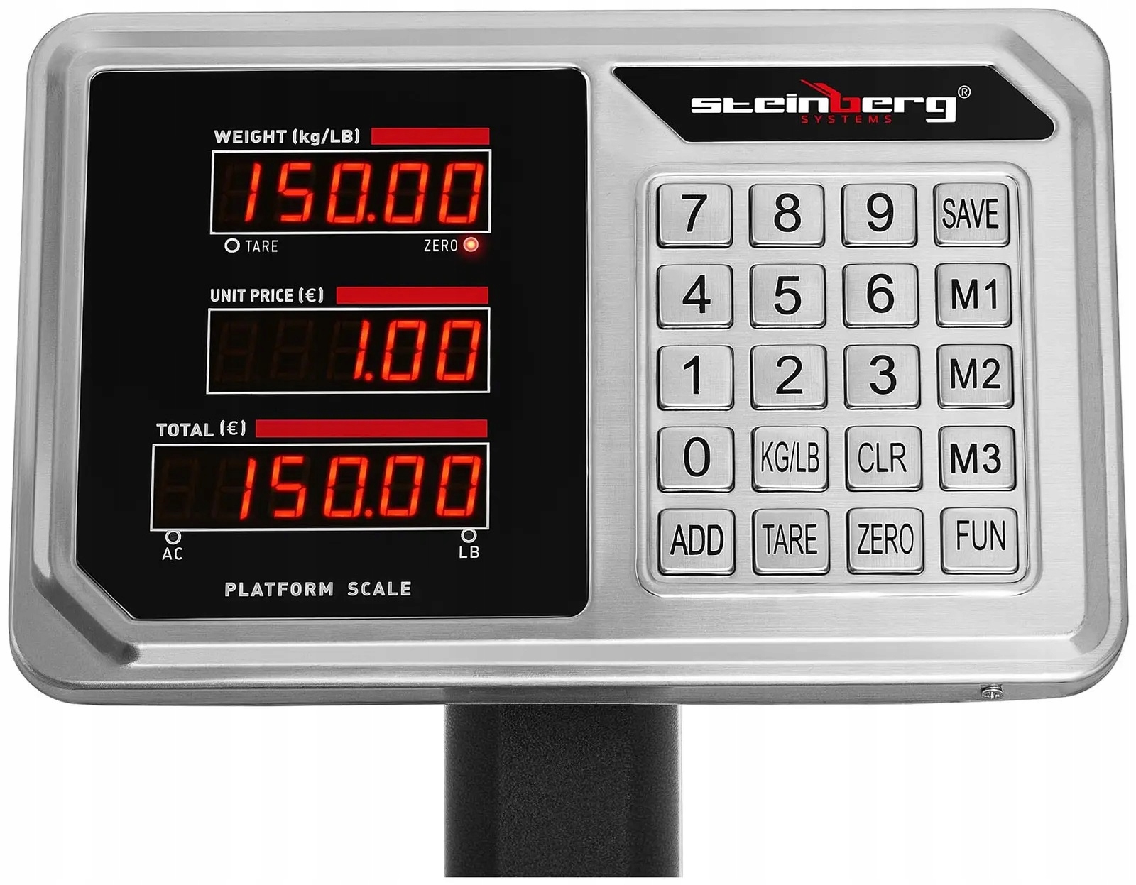 Waga platformowa LCD 150kg/20g 45x60 cm Steinberg SBS-PF-150/20 10030527