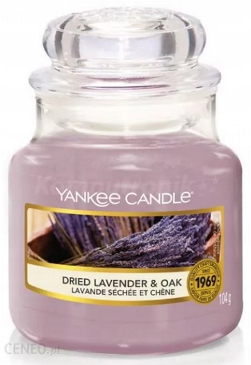 

Yankee Candle Dried Lavender & Oak 104g mała
