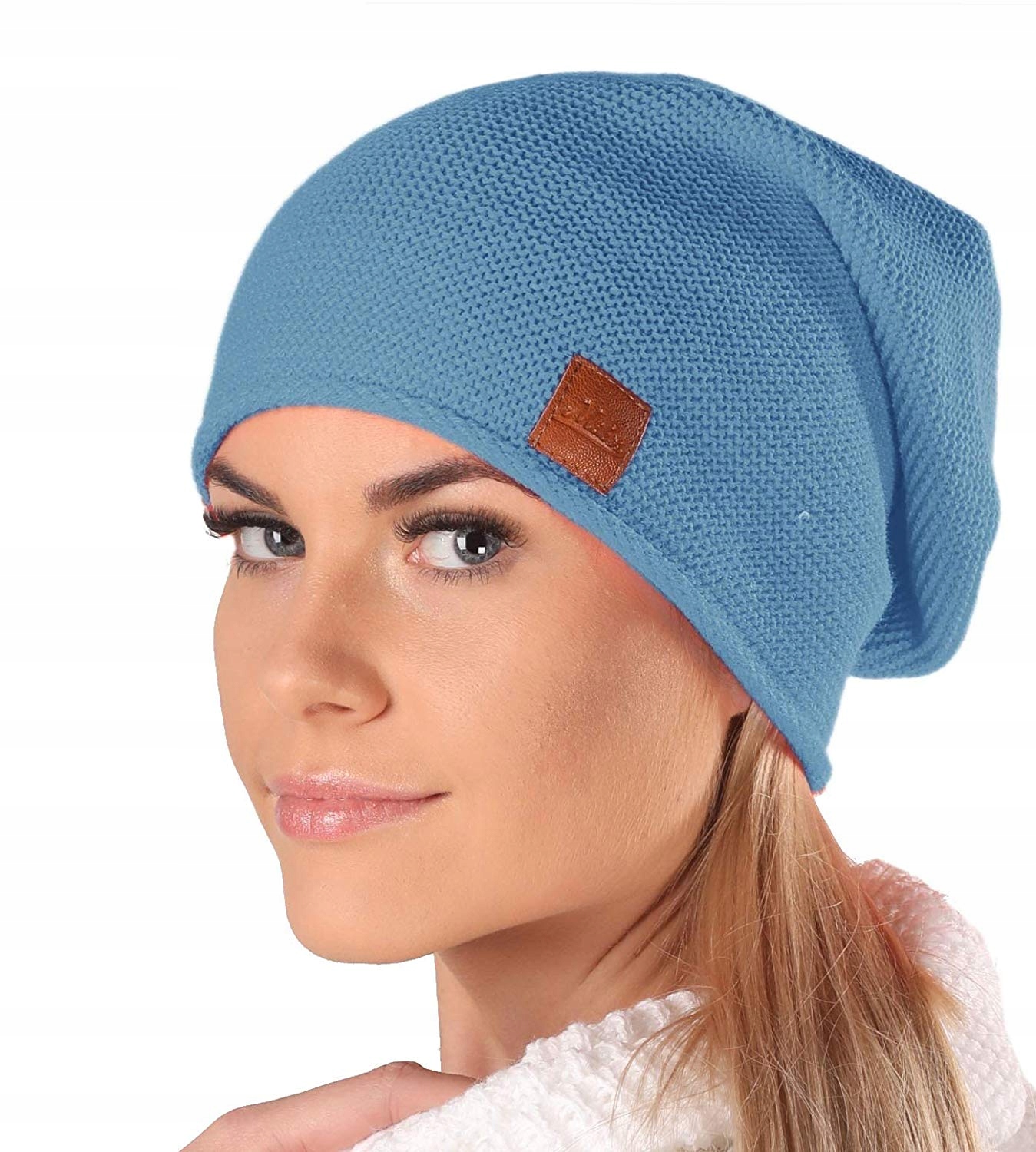 

Mikos Zimowa Polska Czapka Damska beanie 699 jeans