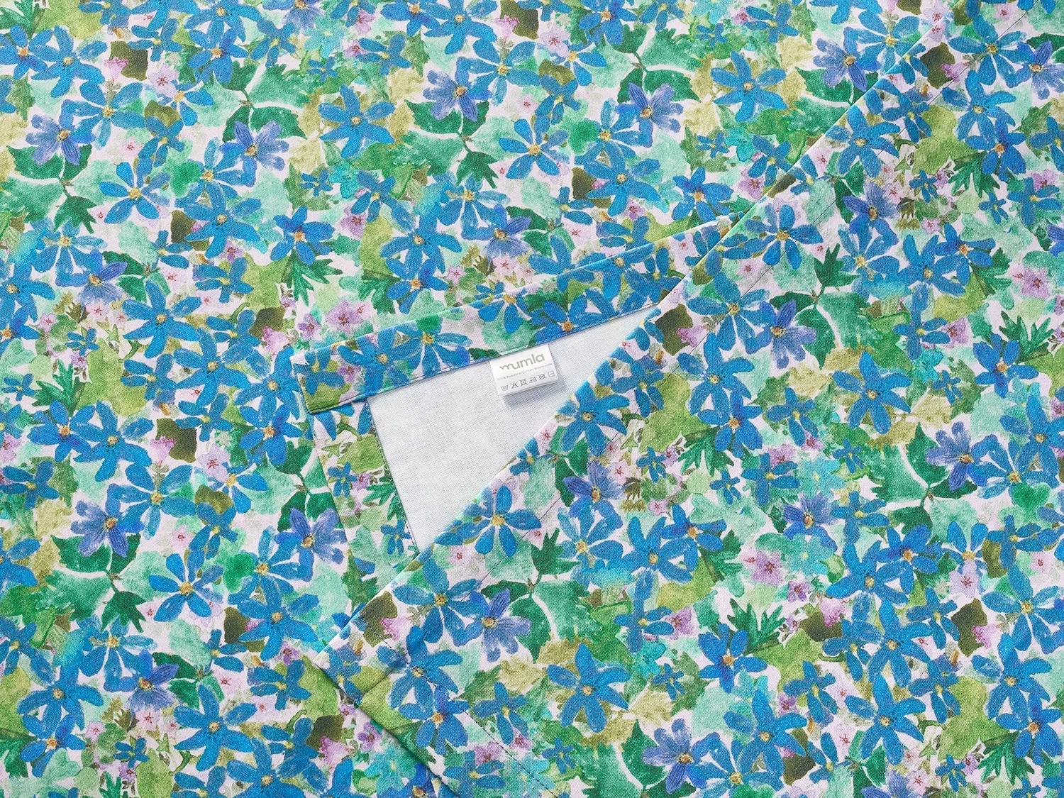 Bavlnený Obrus Na Stôl 140 x 240 CM Obdĺžnik Hladký Farby Kvety Mumla