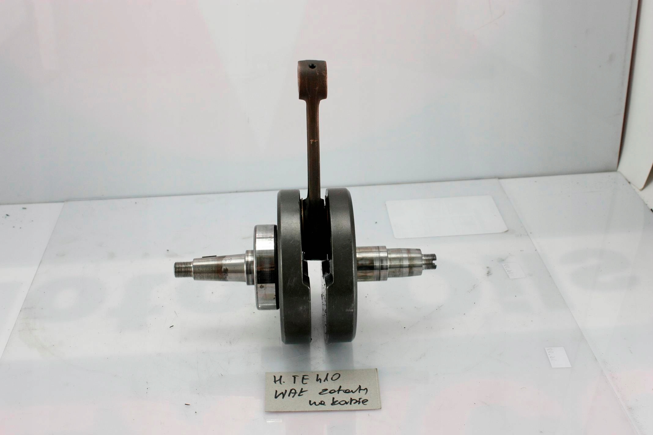 Wał korbowy zatarty na korbie Husqvarna TE 410