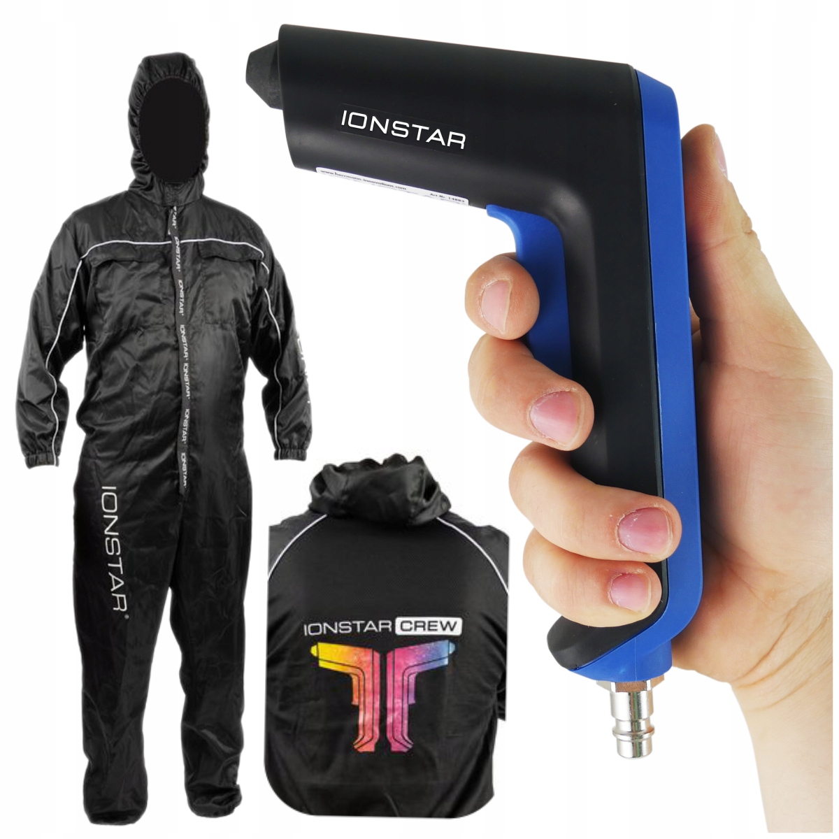 Antistatická pistole Ionstar ionizační pistole Lakovací kombinéza