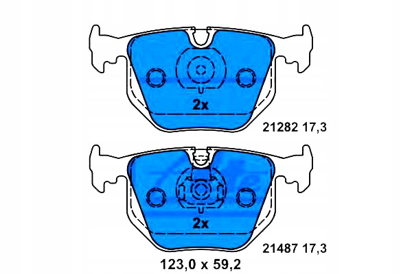 Brzdové Destičky Ate 34211164582 34112180421 34211