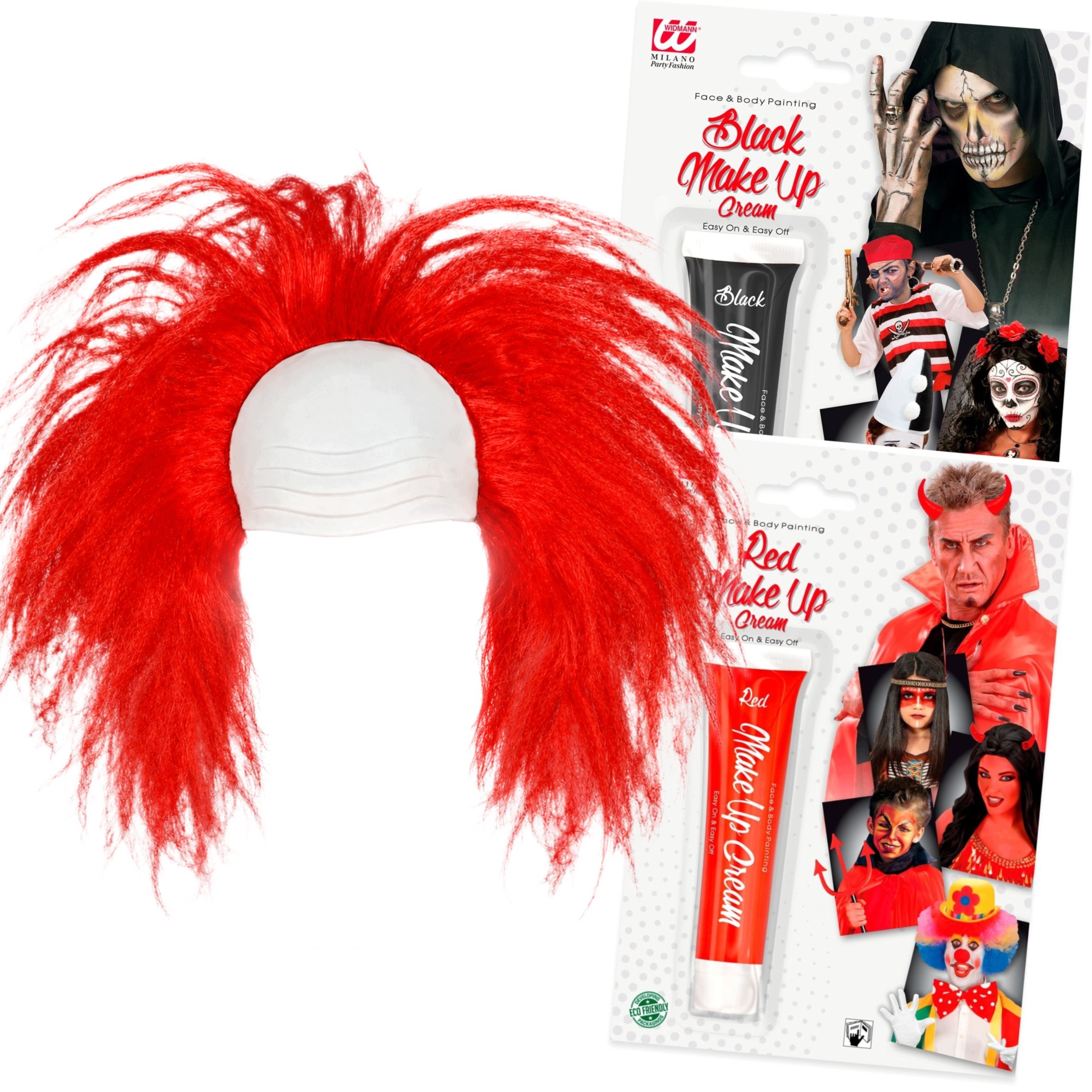 Sada pro charakterizaci na Halloween Dárek Kostým Paruka Barvy Make-up