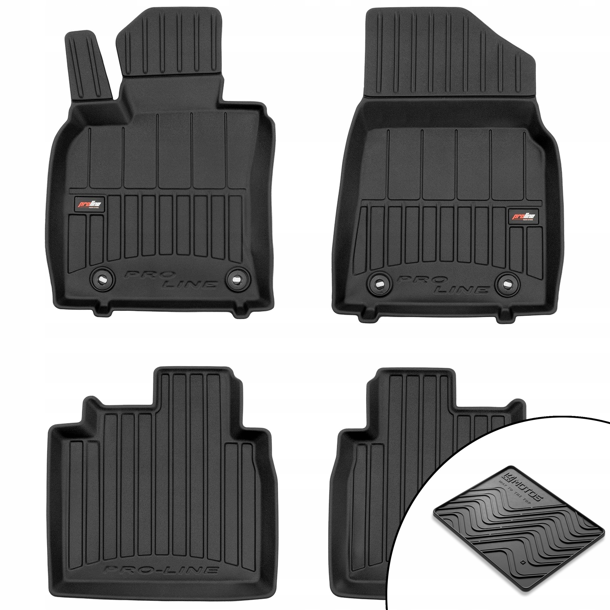 3D gumové rohože Lexus Es VII od roku 2018 rohož zdarma