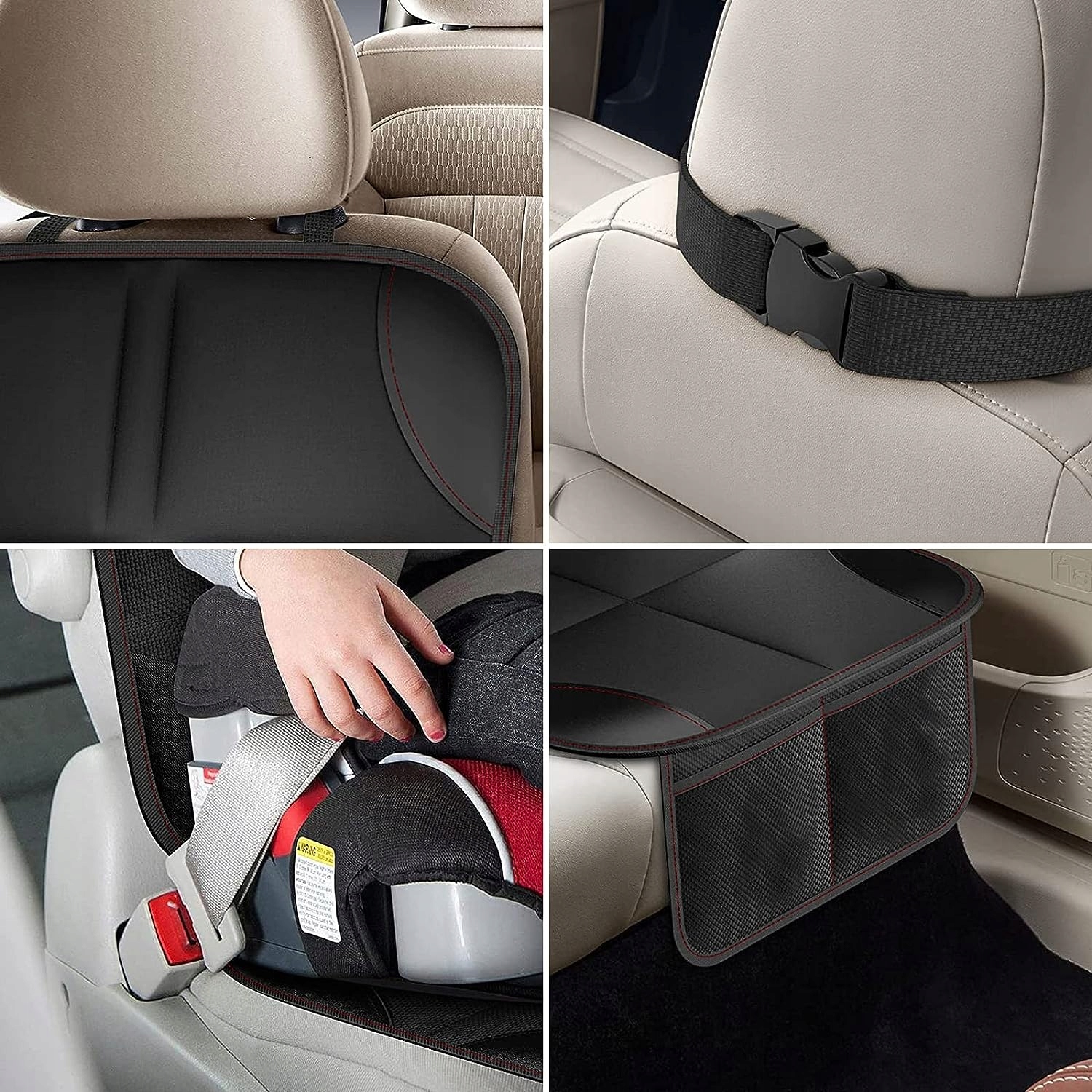 MATA OCHRONNA DO SAMOCHODU POD FOTELIK WODOODPORNA GRUBA PODKŁADKA NA FOTEL Model OCHRANIACZ NA SIEDZENIE WO-895