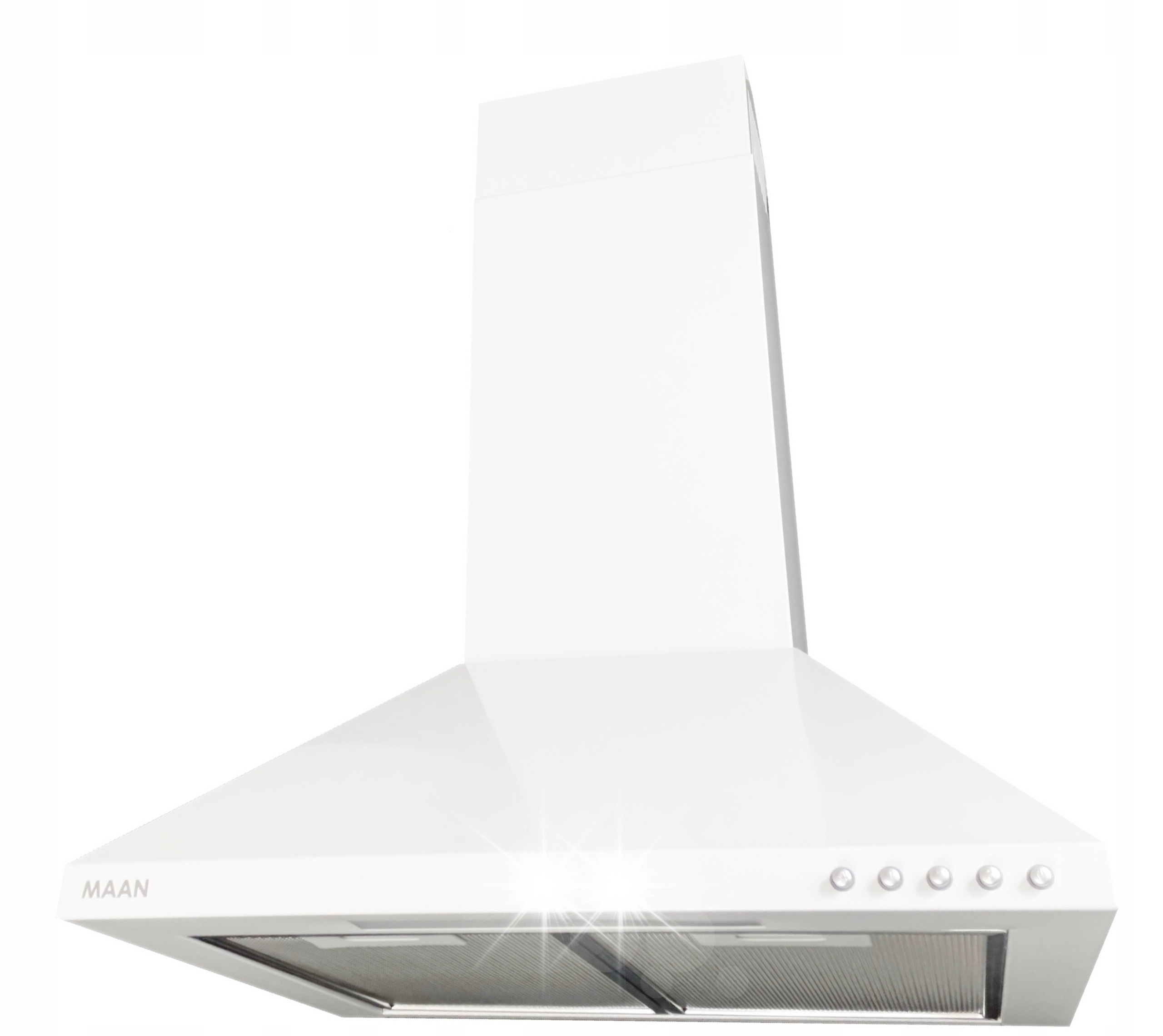 Okap kuchenny kominowy Maan Vela 2 50 cm Biały Przyścienny Pochłaniacz