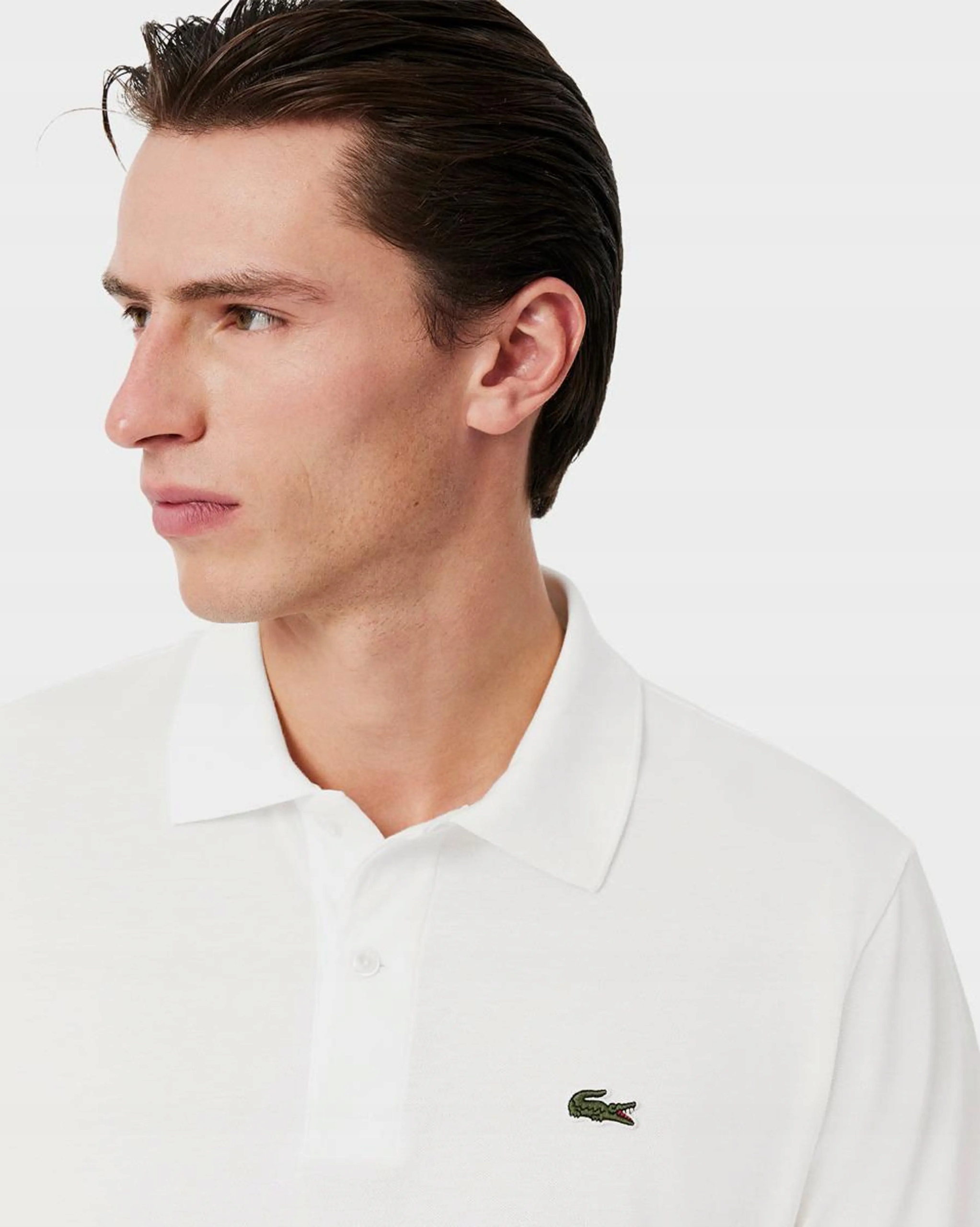 Lacoste Pánská Polokošile Classic Fit barva bílá velikost .M