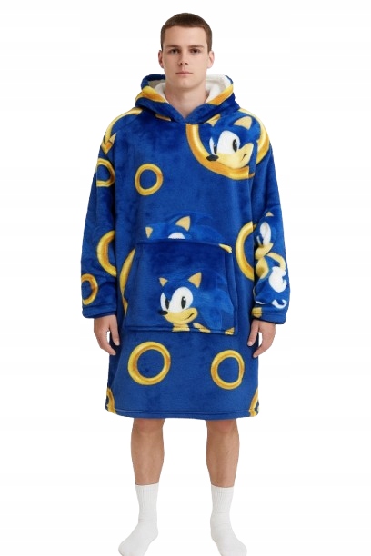 Mikinová Deka Sonic Deka S Rukávy Mikinový Župan Sonic Dospělá Velikost