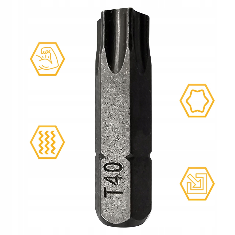 BIT KOŃCÓWKA DO WKRĘTAREK TX40 25mm GWIAZDKOWY TORX COBIT 1szt Liczba elementów pojedyncze
