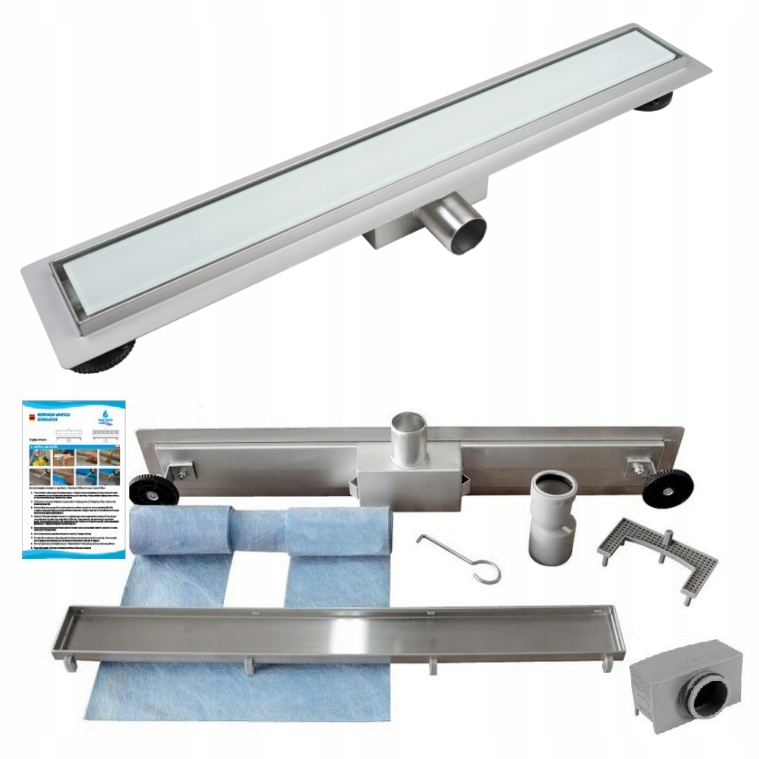 Lineárny odtok Balneo G-drain Milky Next 80 CM 80 cm