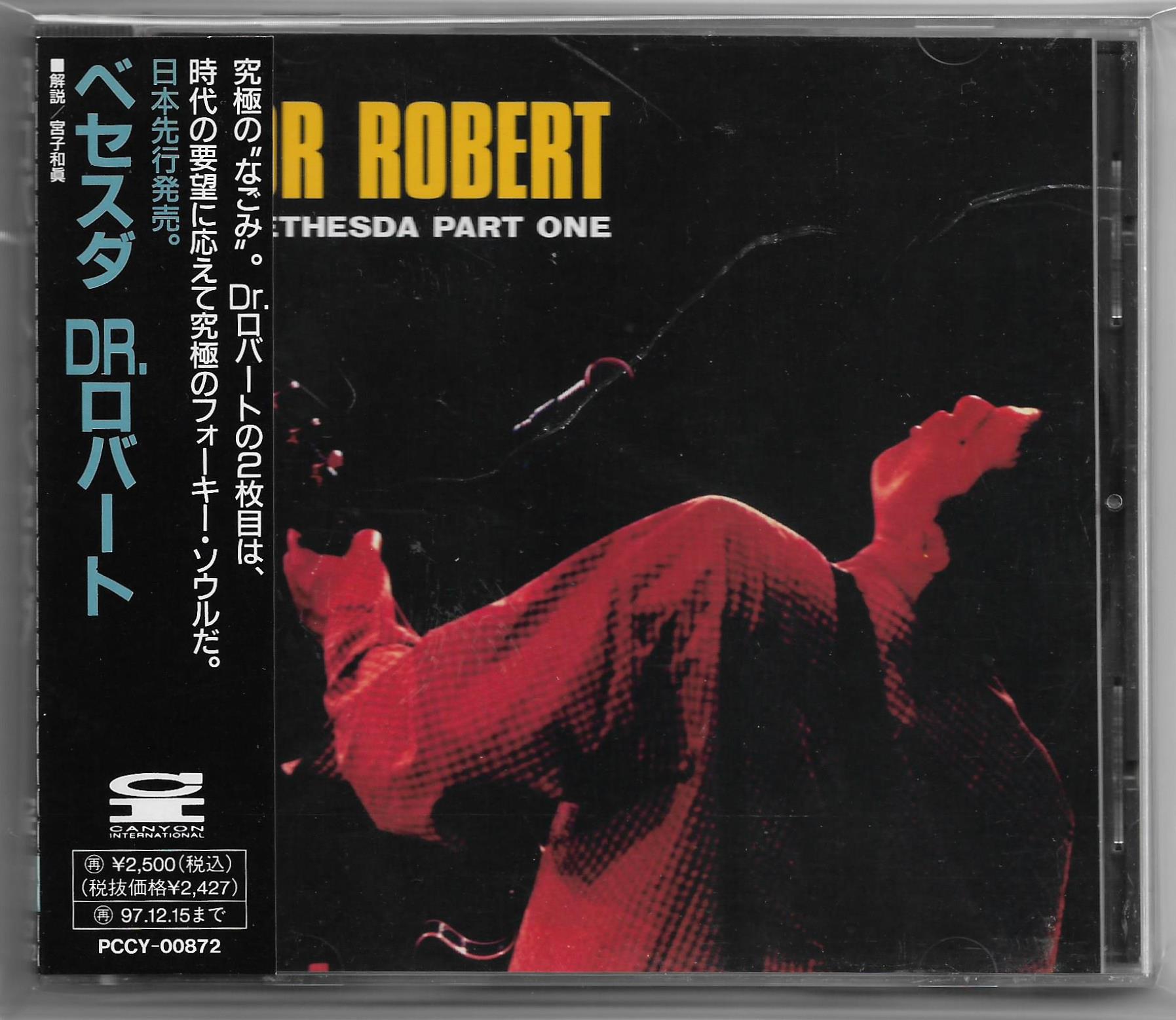 Dr. Robert Bethesda Part One CD Obi Japan Prom