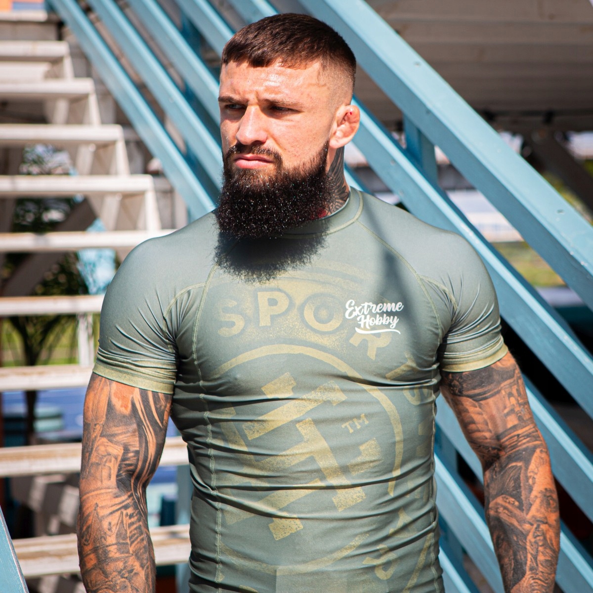 Rashguard męski EXTREME HOBBY na trening crossfit siłownię MMA BADGE XL Marka Extreme Hobby