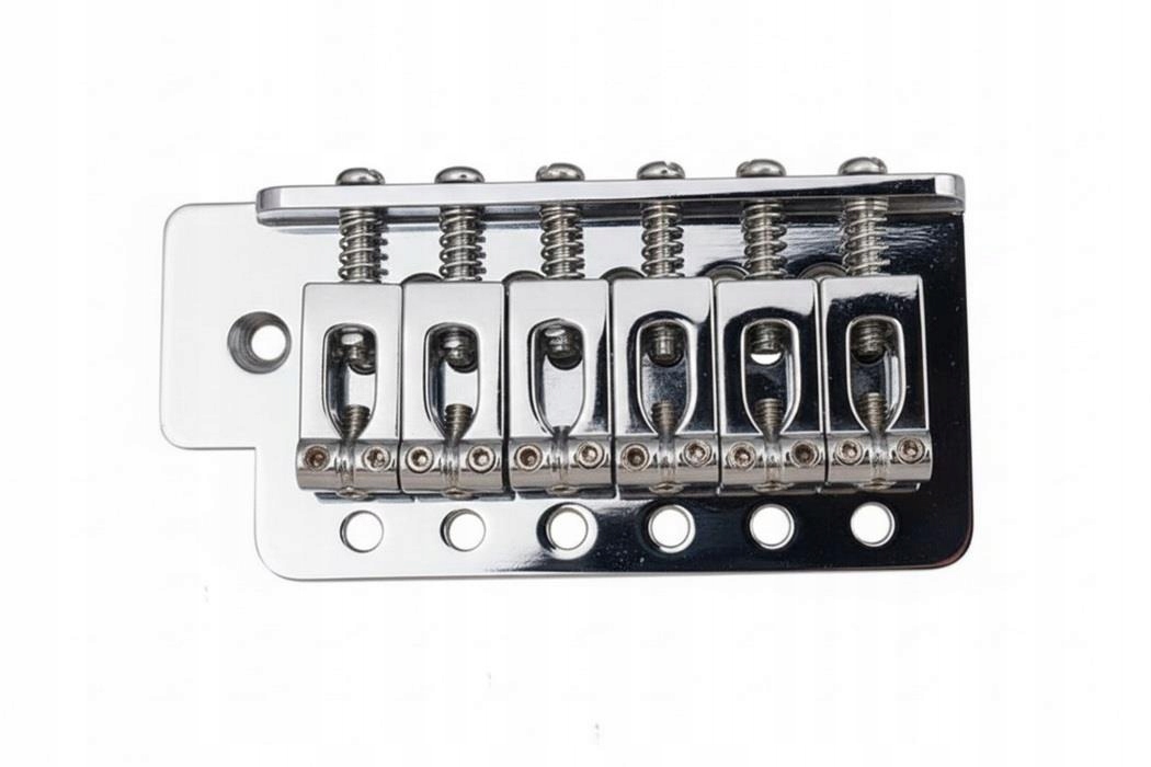 Mostek do gitary elektrycznej kompletny system tremolo srebrny