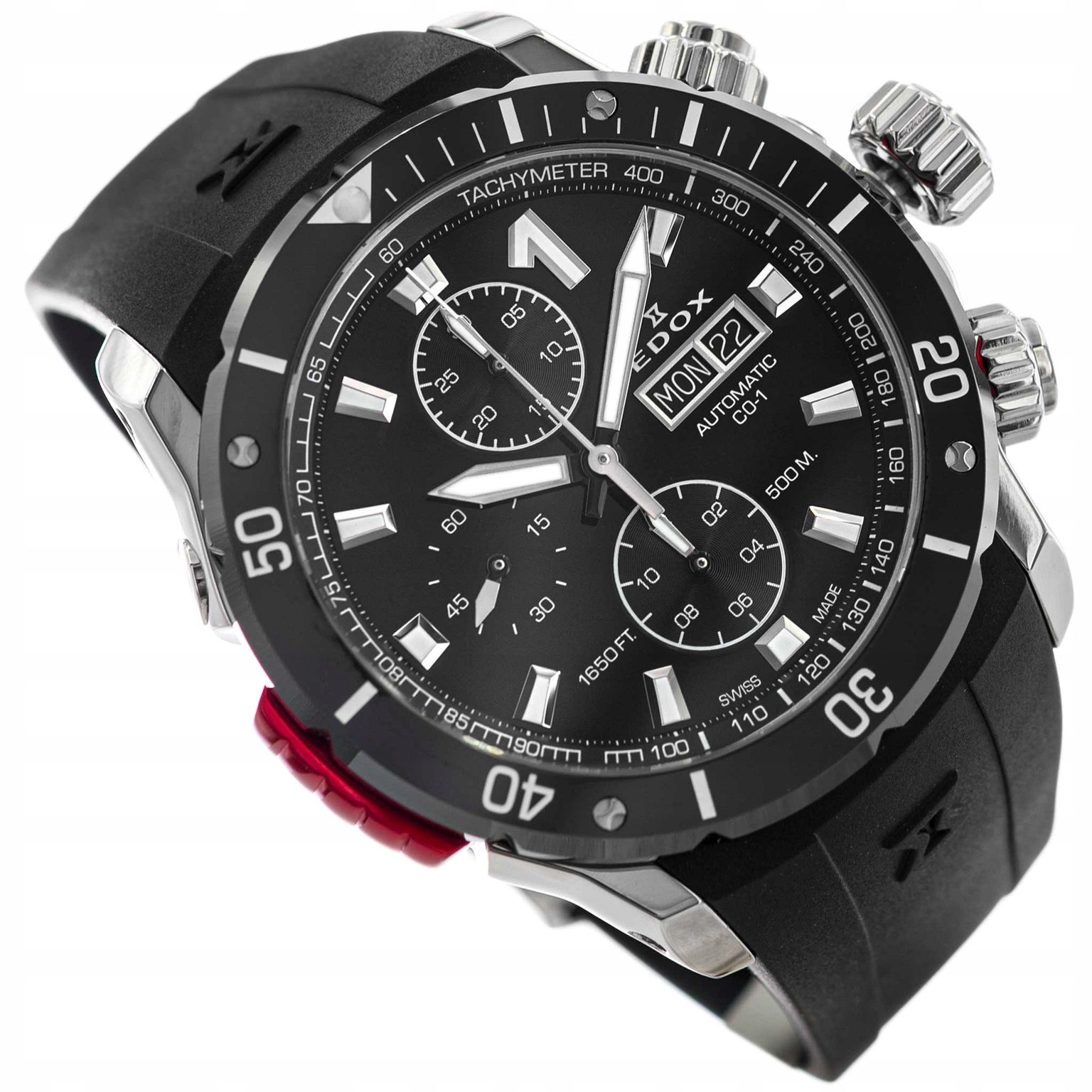 Pánské Hodinky Edox 01128 3NRCA Nn CO-1 Chronograph Automatic 50ATM Diver