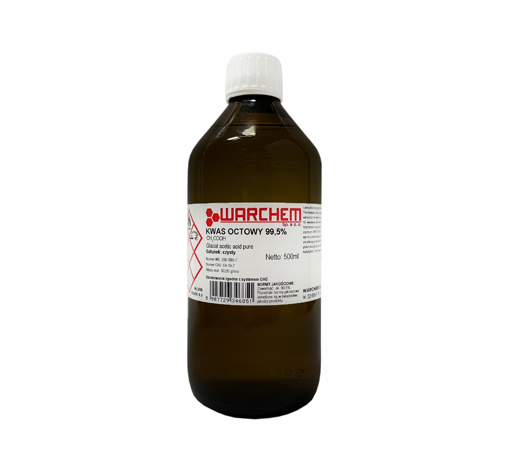 

Kwas Octowy Lodowaty 99,5% czysty 500ml