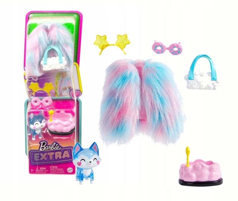 BARBIE EXTRA Zwierzątko ubranko i akcesoria MATTEL