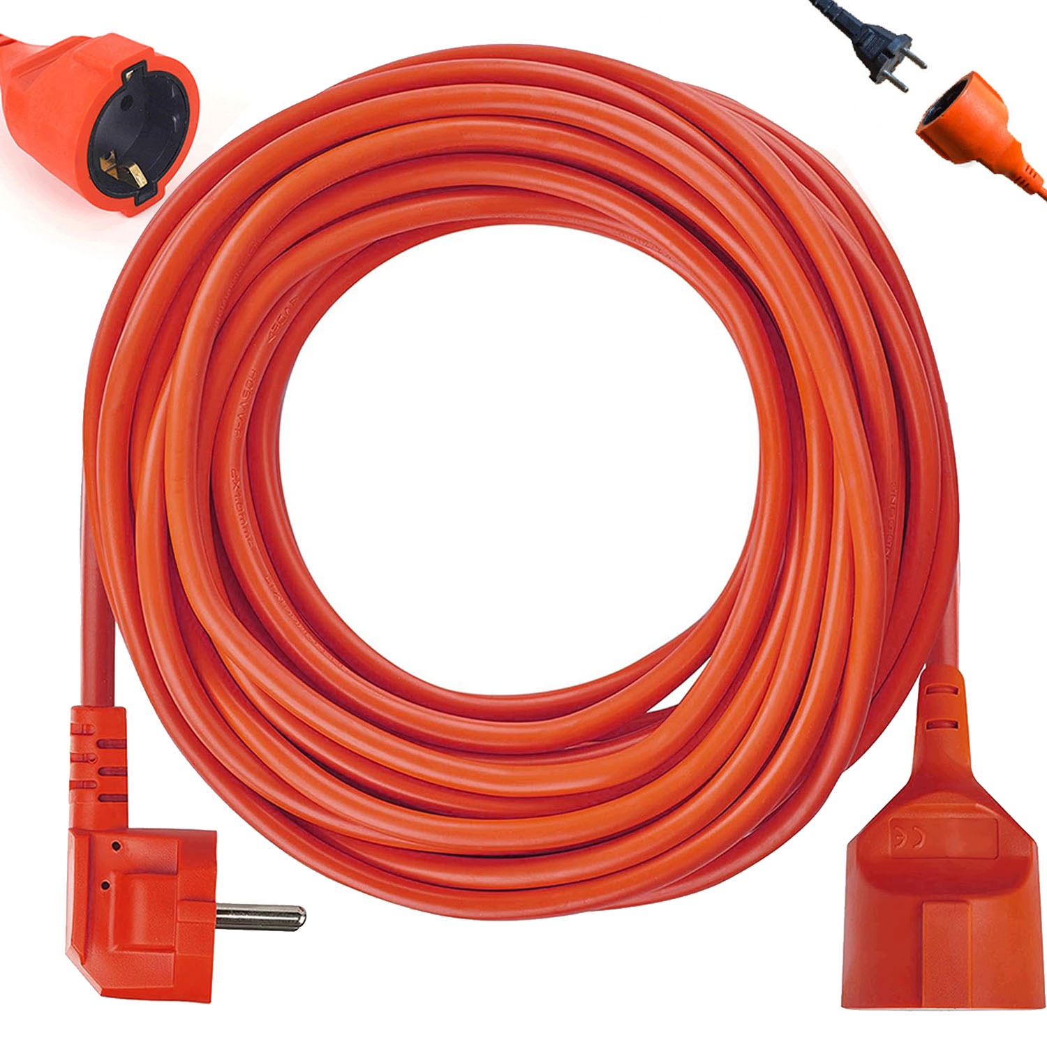 Prodlužovací Kabel 30 m 3x0.75 mm² oranžový, stavební kabel IP44