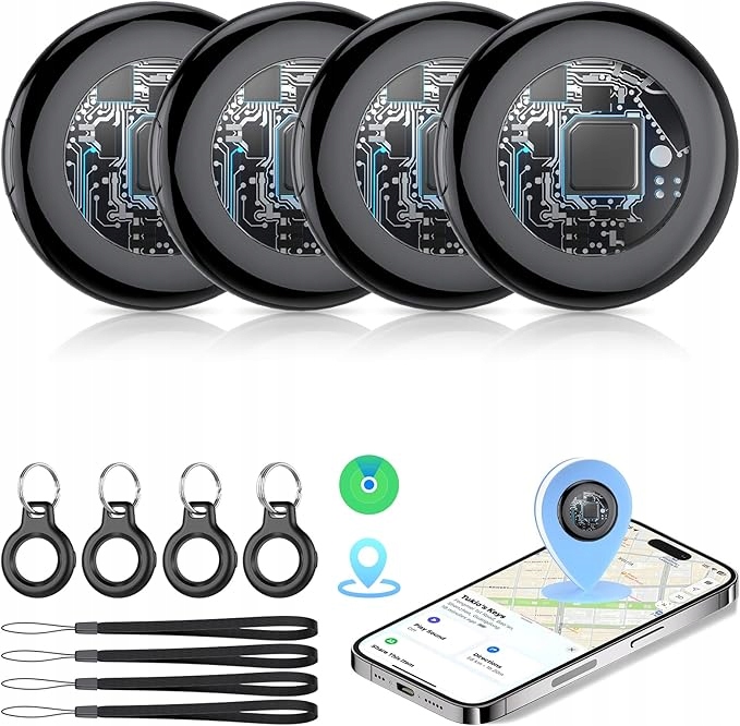 4x Lokalizator Tukio Apple Find My znajdź klucze w sekundę