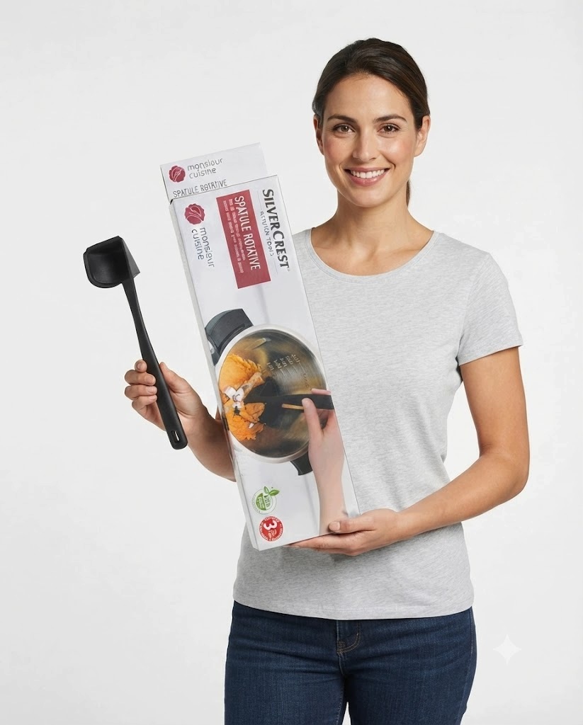 Szpatuła Obrotowa do Monsieur Cuisine SilverCrest Oryginalna Łopatka Czarna