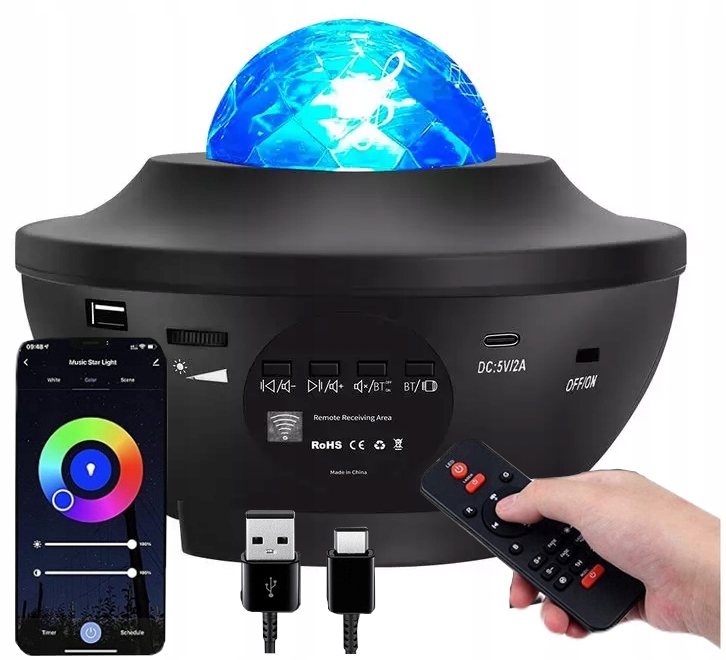 

Projektor Gwiazd Star Lampka Nocna Led Usb